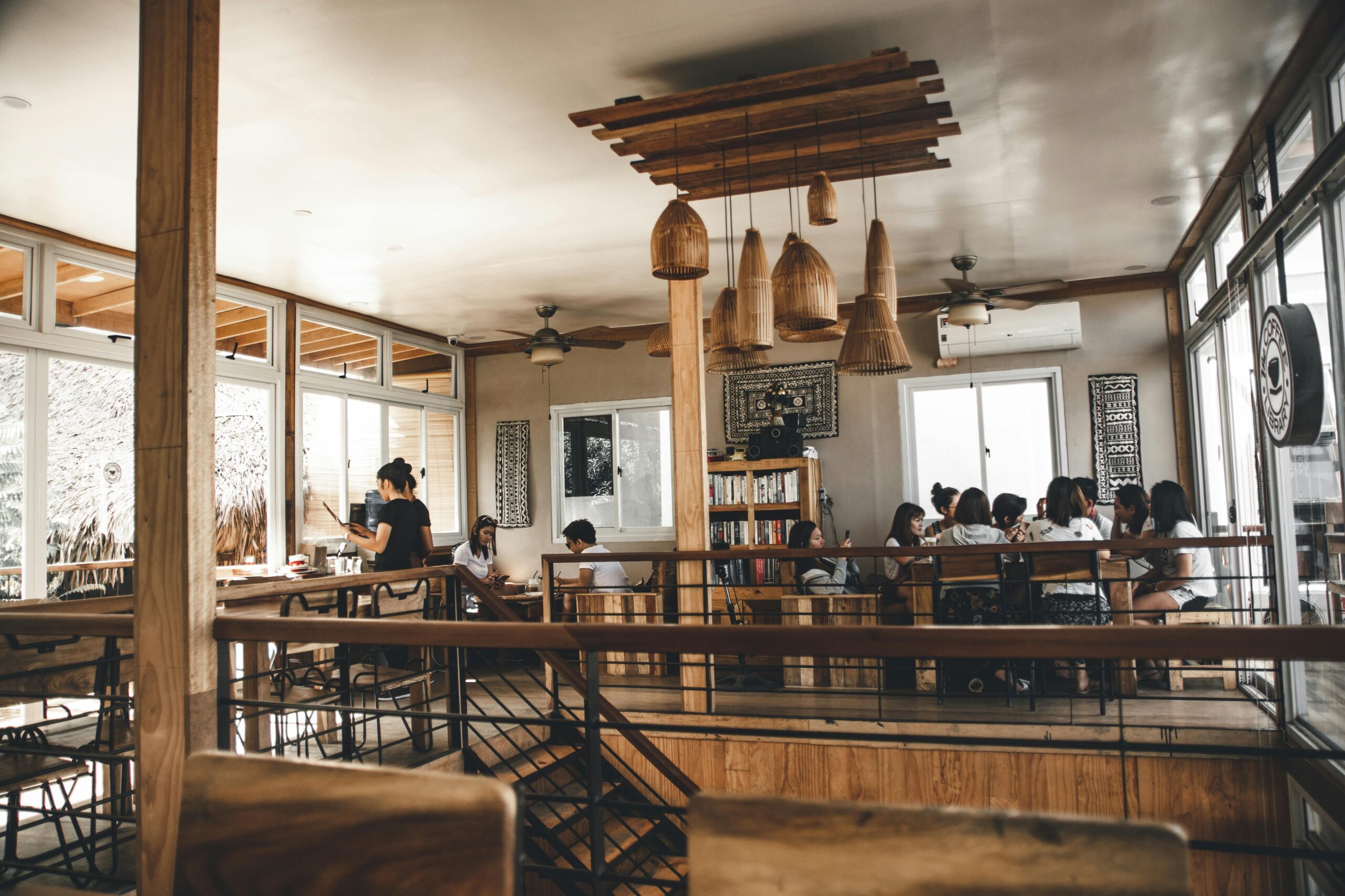 modern café and retail interior in Ahmedabad